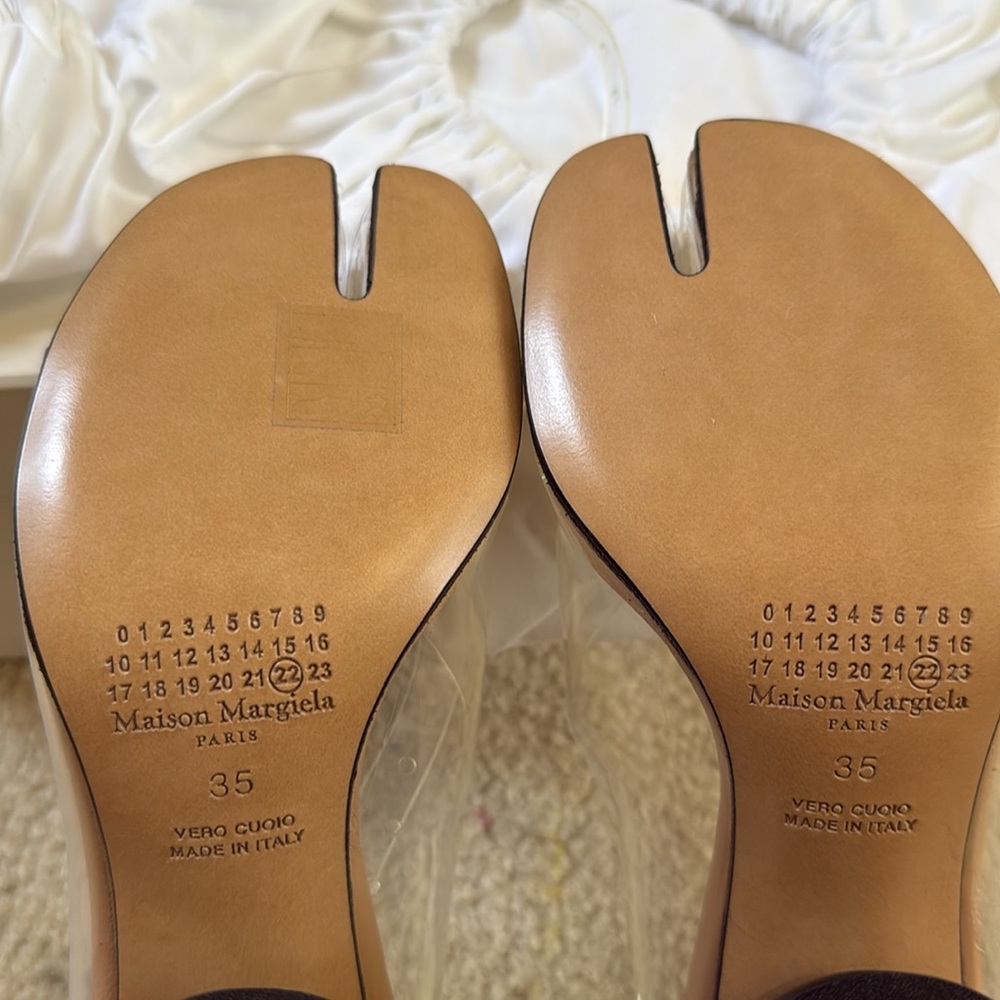 NIB Maison Martin Margiela Tabi Mary Jane Sandals Heels - Picture 10 of 11